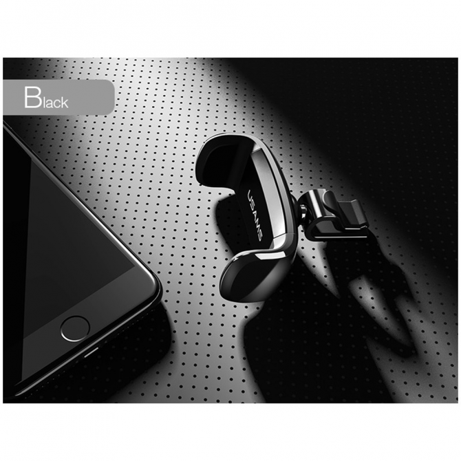 Автодержатель Usams Car Holder US-ZJ004 C Series Чёрный (VSXC04)-3