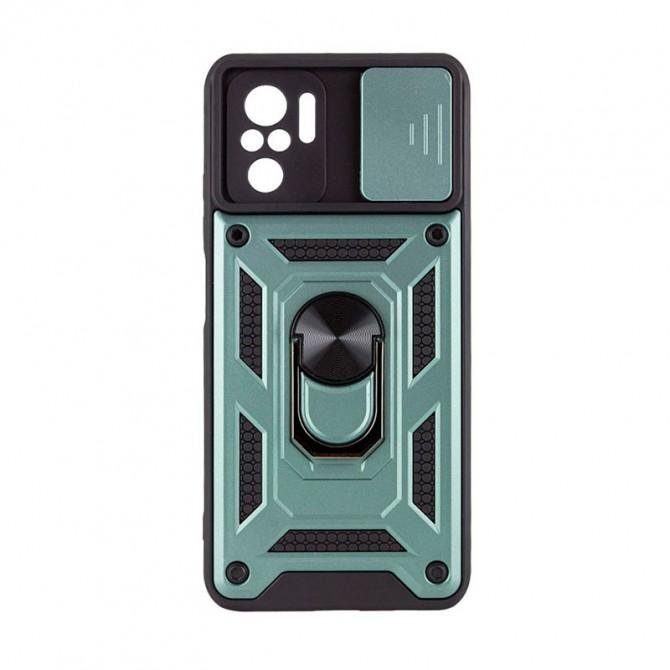 Чохол HONOR Hard Defence Series Xiaomi Redmi Note 10/10S Green (with Camshield and magnet)