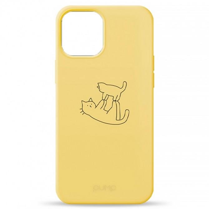 Чехол Pump Silicone Minimalistic Case for iPhone 11 Cat on Cat