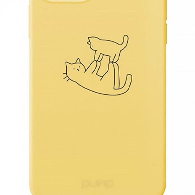 Чехол Pump Silicone Minimalistic Case for iPhone 11 Cat on Cat-2
