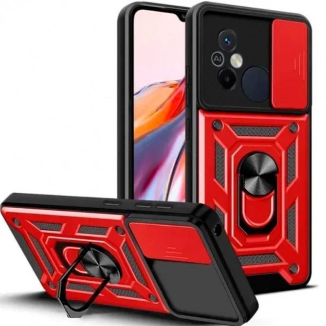 Чехол HONOR Hard Defence Series Xiaomi Redmi 12C Red (with Camshield and magnet)