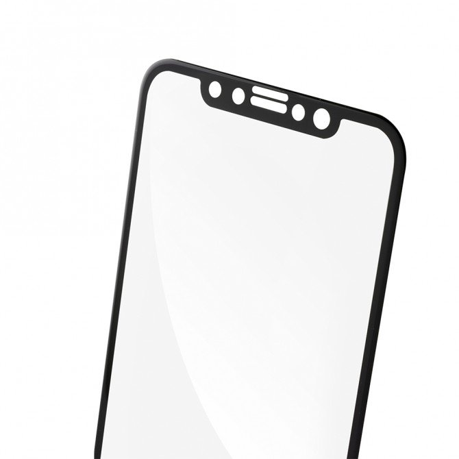 Захисне скло для APPLE iPhone XS Max/11 Pro Max Full Glue (0.3 мм, 2.5D, матове чорне)-4