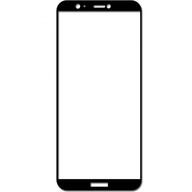 Защитное стекло для HUAWEI P Smart Full Glue (0.25 мм, 2.5D, чёрное) ЛЮКС-3