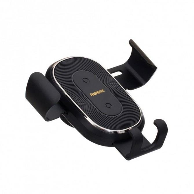 Автодержатель Remax (OR) RM-C38 Чёрный + беспроводная зарядка-1