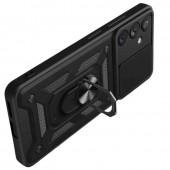 Чехол HONOR Hard Defence Series Samsung Galaxy S22 Black (with Camshield and magnet)