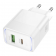Сетевое зарядное устройство 1USB + Type-C Hoco CS112A PD30W+QC3.0 White