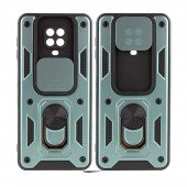 Чохол HONOR Hard Defence Series Xiaomi Redmi Note 9 Pro/Note 9s Green (with Camshield and magnet) Чохол HONOR Hard Defence Series Xiaomi Redmi Note 9 Pro/Note 9s Green (with Camshield and magnet)