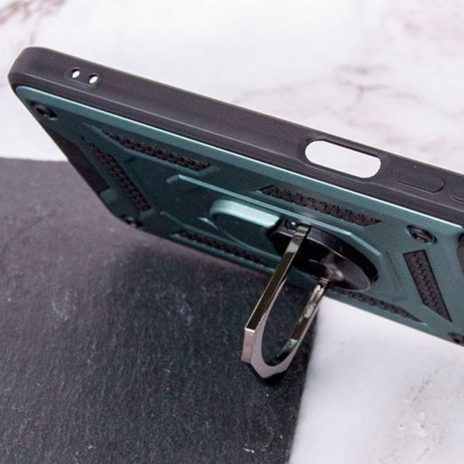 Чохол HONOR Hard Defence Series Xiaomi Redmi Note 9 Pro/Note 9s Green (with Camshield and magnet)-1