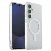 Чохол силіконовий MagSafe для Samsung Galaxy S25 FE Прозорий Чохол силіконовий MagSafe для Samsung Galaxy S25 FE Прозорий