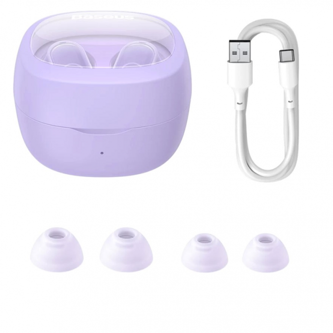 Наушники Bluetooth Headset Baseus Bowie WM02 Plus TWS Purple-4