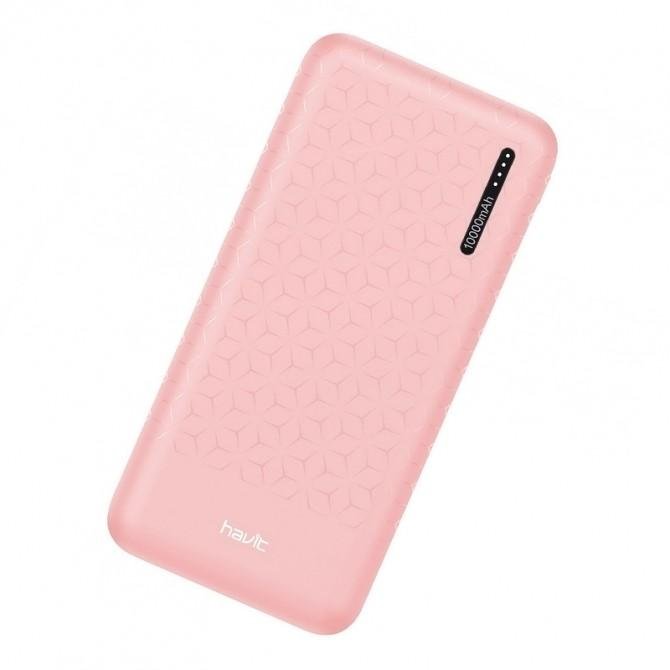 Повербанк HAVIT HV-PB57 (10000 mAh) Pink-2