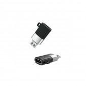 Адаптер XO NB149C Type-C to microUSB Black