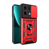 Чехол Hard Defence Series Xiaomi Redmi Note 13 Pro 4G/Poco M6 Pro Red (with Camshield and magnet) Чехол Hard Defence Series Xiaomi Redmi Note 13 Pro 4G/Poco M6 Pro Red (with Camshield and magnet)