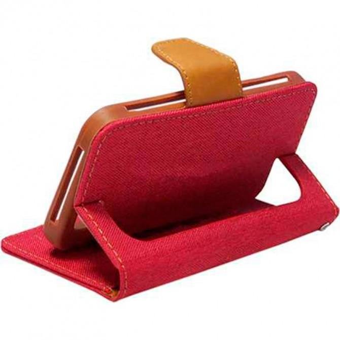 Чохол Universal Book Cover Goospery Canvas Diary 5" Red-2