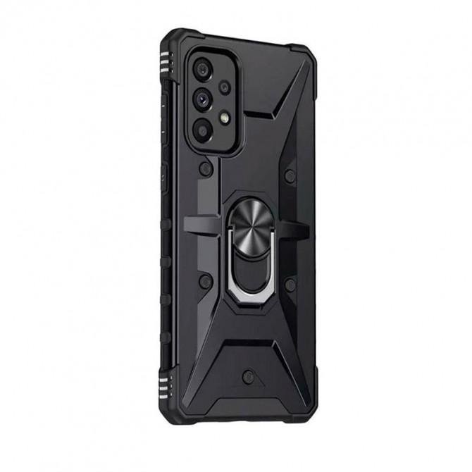 Чохол HONOR Hard Defence Series Samsung A525 Galaxy A52 Black (with Camshield and magnet)-1