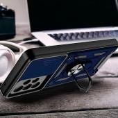 Чехол HONOR Hard Defence Series Samsung A525 Galaxy A52 Blue (with Camshield and magnet)