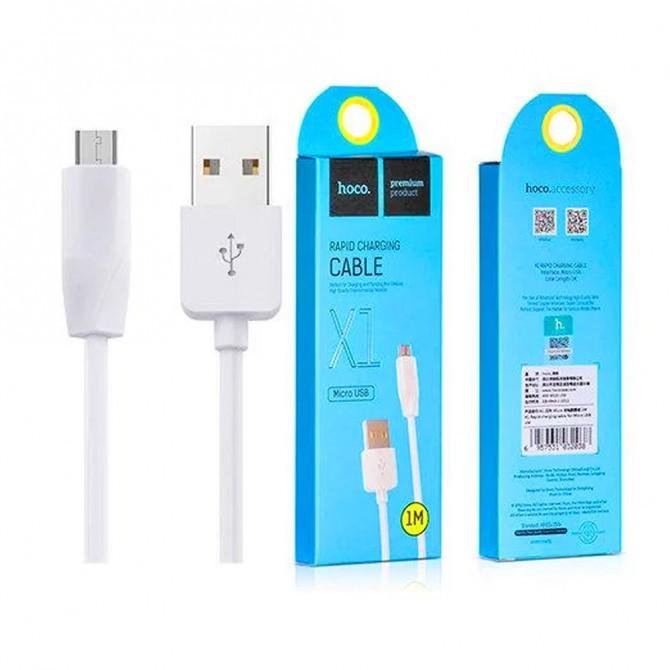 Кабель Hoco X1 Rapid MicroUSB Белый-1