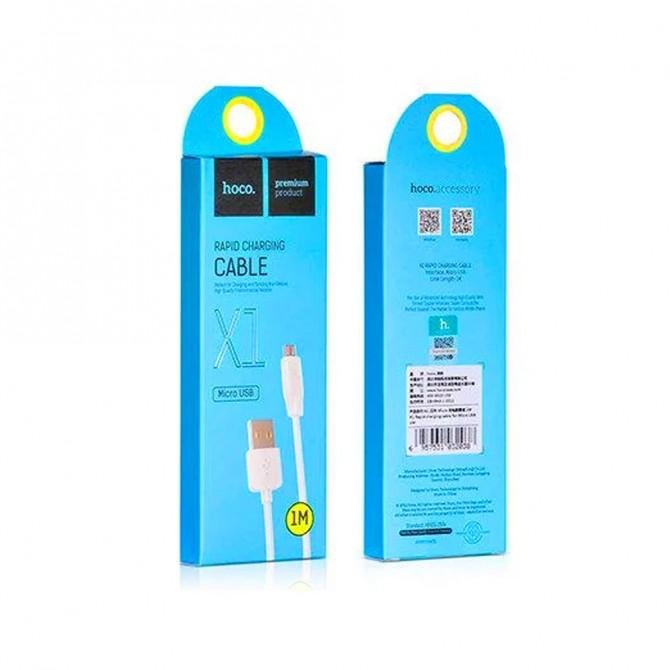 Кабель Hoco X1 Rapid MicroUSB Белый-2