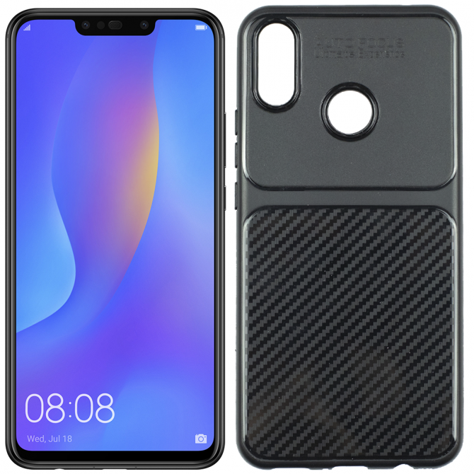 Чехол iPaky Carbon Thin Seria для Huawei P Smart Plus/Nova 3i Чёрный