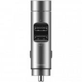 ФМ Модулятор Baseus Energy Column MP3 Charger 2USB 3.1A Grey