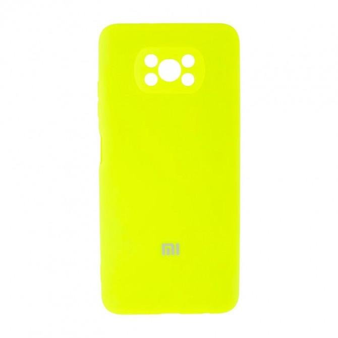 Чехол Original Soft Case Xiaomi Poco X3 NFC Ярко Желтый FULL