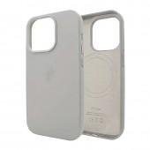 Оригинальный силиконовый чехол для iPhone 16 Pro Max Titanium Grey FULL