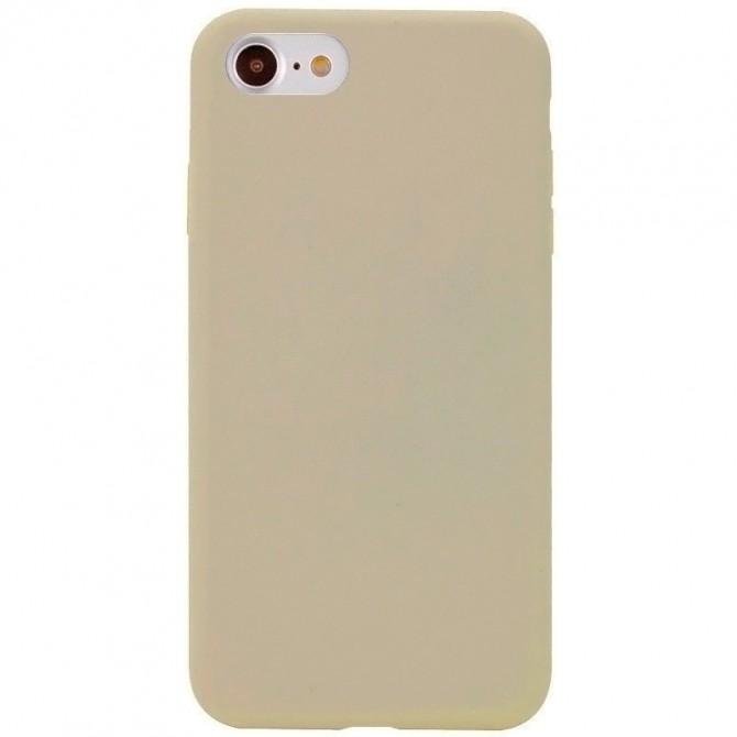Силиконовый чехол для iPhone 7/8 Бежевый FULL (без лого)