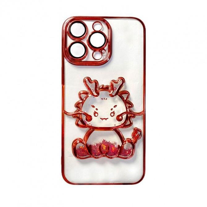 Чехол Shiny Dragon series for iPhone 15 Pro Красный