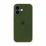 Силиконовый чехол для iPhone 16 Dark Olive FULL