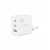 Зарядное устройство для GaN TITANUM CH65PRO PD65W USB-A+2xUSB-C White