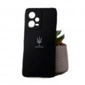 Накладка U-Like Soft для Xiaomi Redmi Note 12 Pro Тризуб Черный