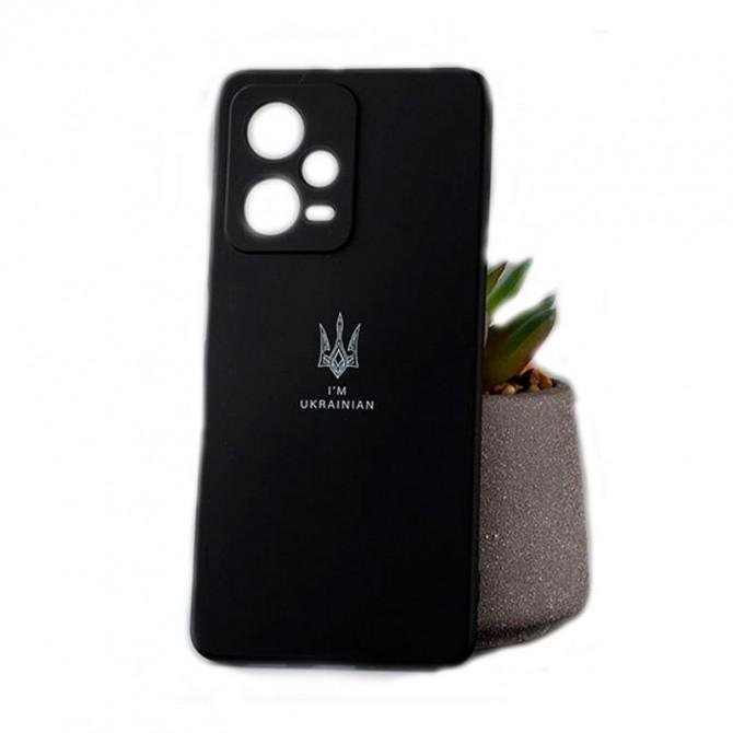 Накладка U-Like Soft для Xiaomi Redmi Note 12 Pro Тризуб Черный
