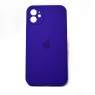Оригінальний силіконовий чохол для iPhone 11 Темно Фіолетовий FULL (SQUARE SHAPE)