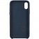Чохол Leather Case для iPhone X Темно Синiй