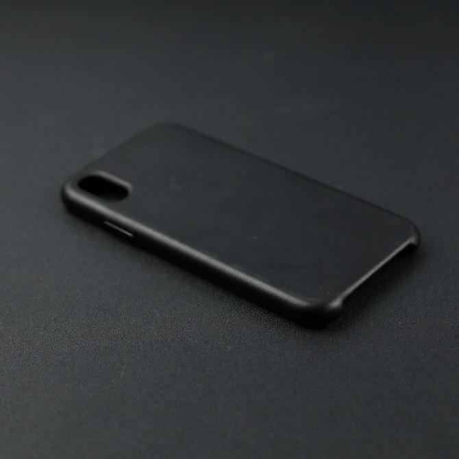 Чехол Leather Case для iPhone Xr Чёрный-4