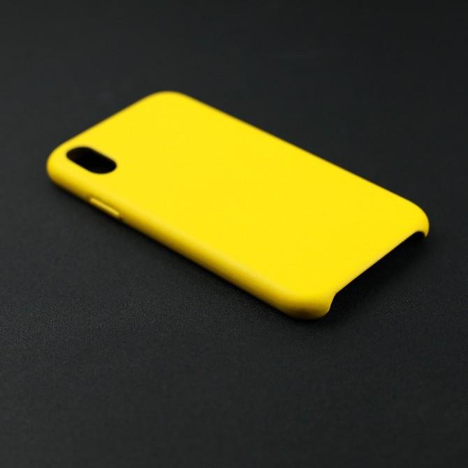 Чохол Leather Case для iPhone Xr Жовтий-4