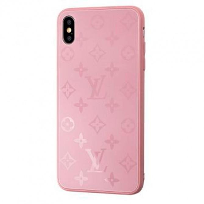 Чохол TPU Glass LV для iPhone Xs Max Бузковий-2