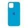 Оригинальный силиконовый чехол для iPhone 14 Blue FULL