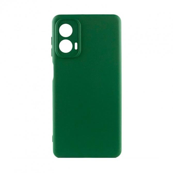 Чехол Silicone Case Motorola Moto G85 Темно Зеленый FULL