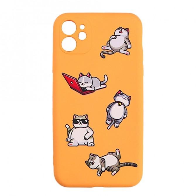 Чехол Funny Animals series для iPhone 11 Lazy Cats-1