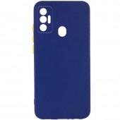 Чехол накладка TPU Square Full Camera for TECNO Spark 7/ Spark 7T Синий