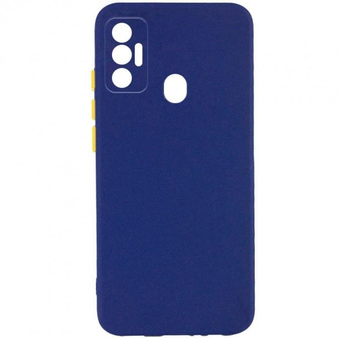 Чехол накладка TPU Square Full Camera for TECNO Spark 7/ Spark 7T Синий