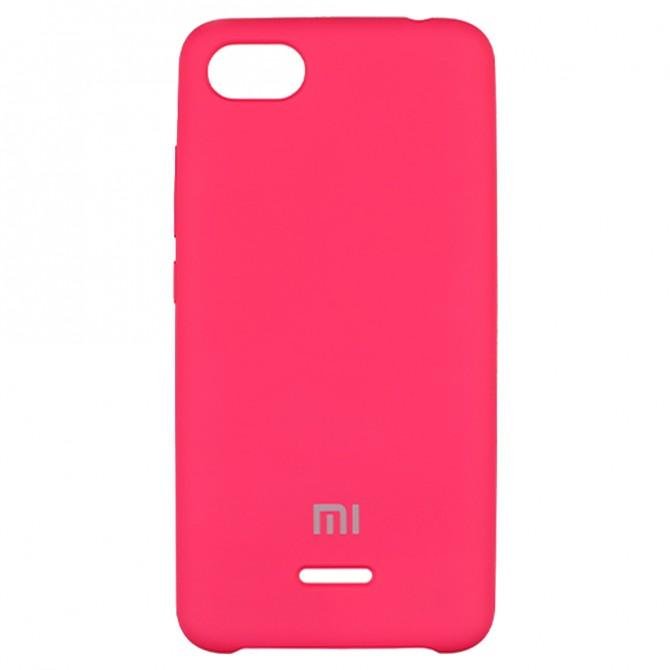 Чехол Soft Case для Xiaomi Redmi 6a Ярко розовый-1