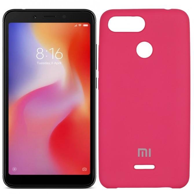 Чехол Soft Case для Xiaomi Redmi 6 Ярко малиновый