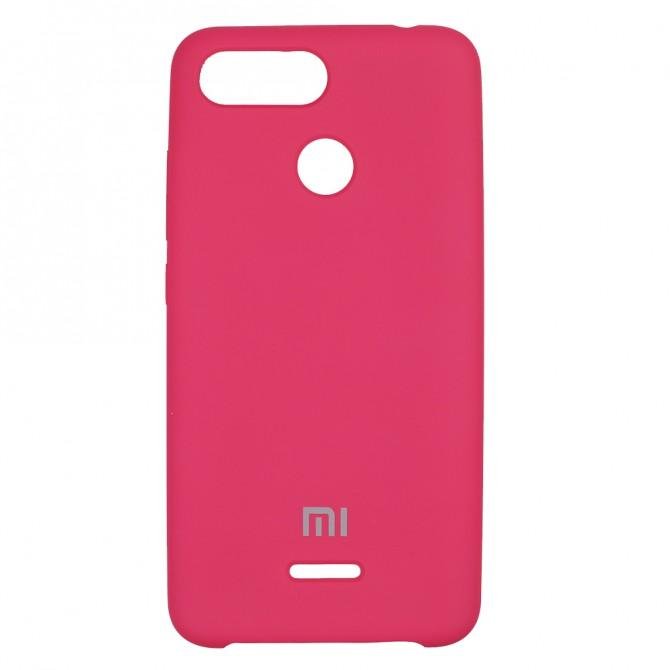 Чехол Soft Case для Xiaomi Redmi 6 Ярко малиновый-1