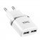 Сетевое зарядное устройство 2USB Hoco C12 White + USB Cable MicroUSB (2.4A)