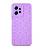 Чехол TPU Honeycomb для Xiaomi Redmi Note 12 4G Сиреневый