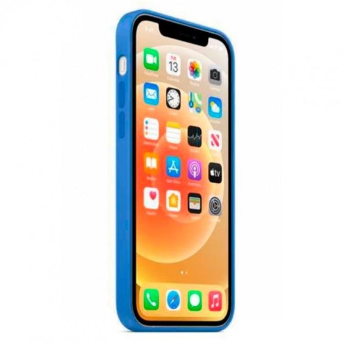 Силиконовый чехол для iPhone 13 Pro Ярко-Синий FULL-1