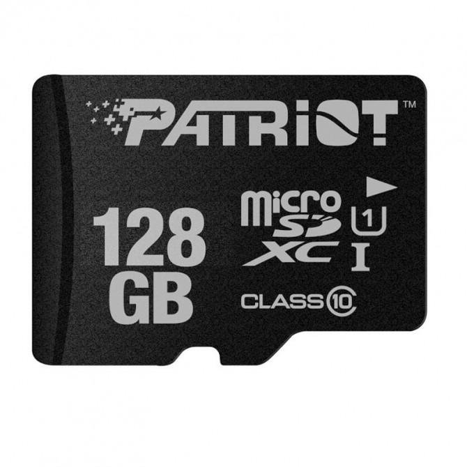 Карта памяти Pаtriot MicroSDXC 128GB UHS-I (Class 10) LX Series (card only)