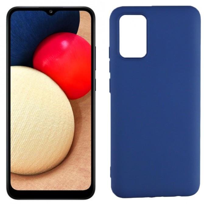 Чохол Original Soft Case для Samsung A025 Galaxy A02s Темно Синій FULL